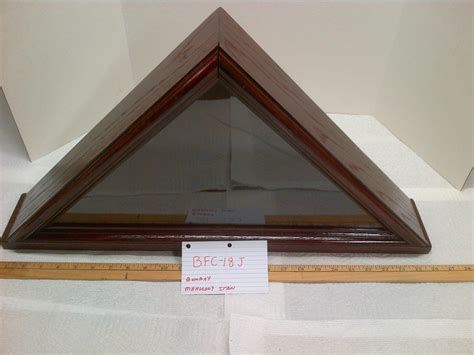 Flag Display Case Military Funeral Burial 5 x 9.5 For Shelf Or | Flag