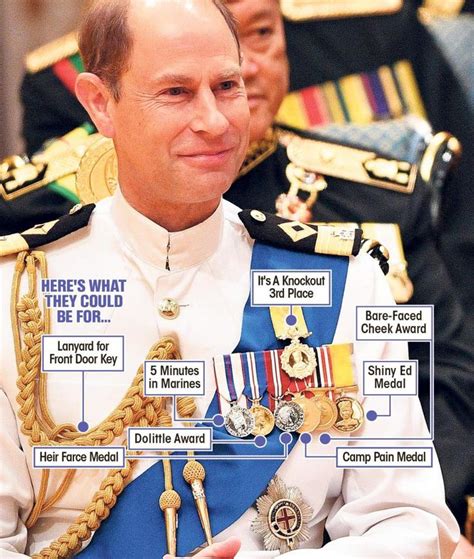 Prince Edward Wore Seven Medals At A Ceremony Despite Dropping Out Of
