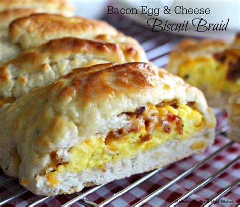 Bacon Egg And Cheese Biscuit Braid