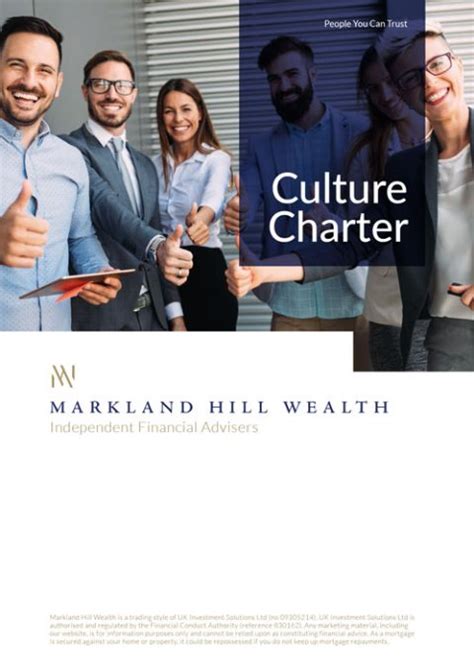 Culture Charter Markland Hill Wealth
