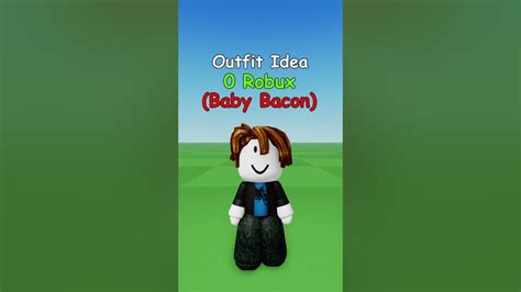 Making Roblox Free Baby Bacon Outfit Idea 🥓 Youtube