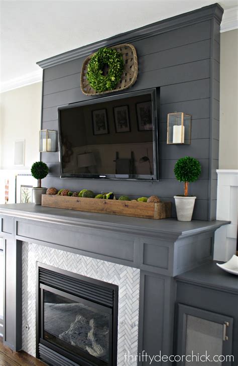 Fireplace Surround With Tv Above Fireplace Guide By Linda