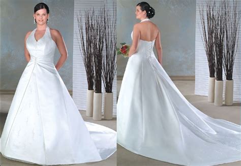 Get the best deals on lace satin ball gown/dutchess wedding dresses. sz004 Satin and Organza Halter neckline wedding gown with ...