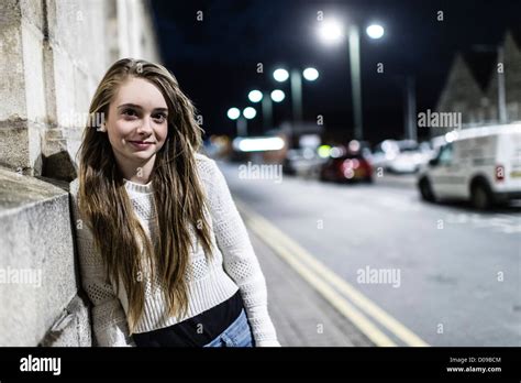 A 14 15 Year Old Teenage Girl Single Outdoors Alone At Night Uk