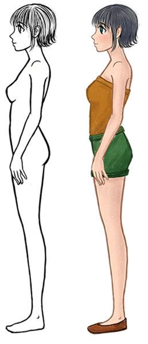 How To Draw Anime Side View Full Body Profile Anime Side View Body