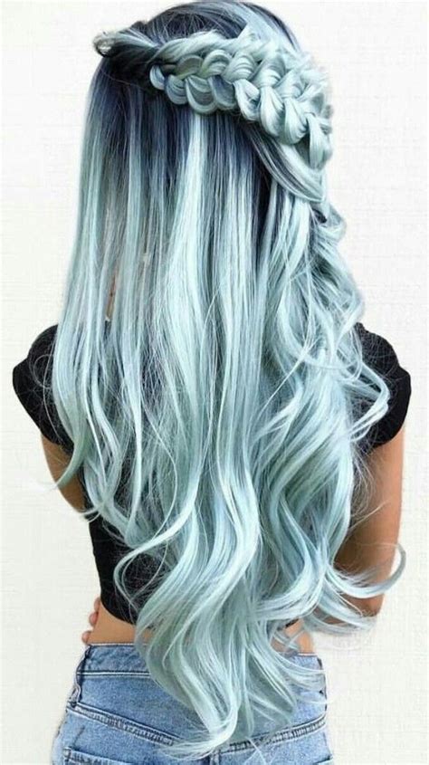 In russian and some other languages, there is no single word for blue, but rather different words for light blue (голубой, goluboy) and dark blue (синий, siniy). 1001 + ombre hair ideas for a cool and fun summer look