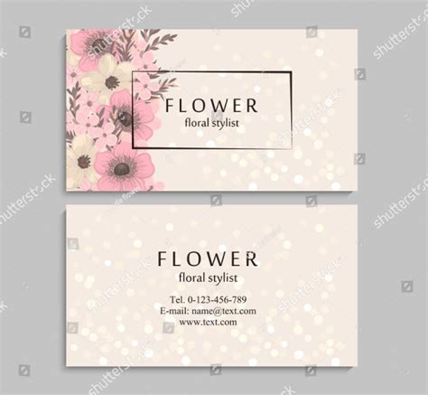 flower business card templates 27 free and premium download