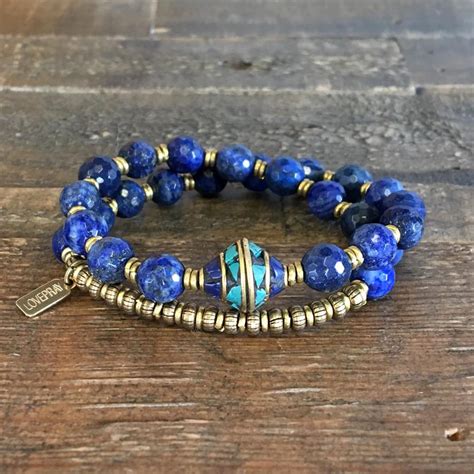 Lapis Lazuli Intuition 27 Bead Wrist Mala Bracelet