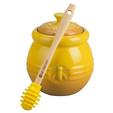 Le Creuset Stoneware Honey Pot With Silicon Honey Dipper And Reviews Wayfair