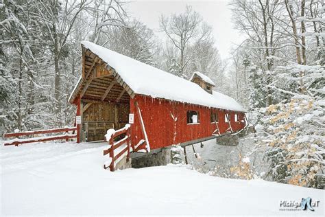 Winter Covered Bridge Country Scenes Barns And Etc 2