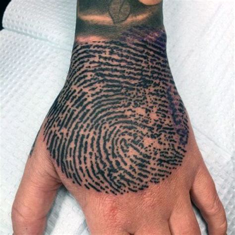 40 Cool Fingerprint Tattoos For Men 2024 Inspiration Guide