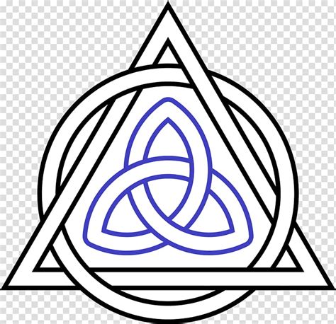 Equilateral Triangle Triquetra Circle Symbol Logo Celtic Knot