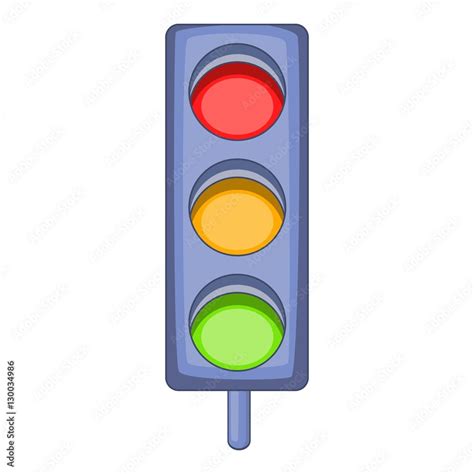 Traffic Light Icon Cartoon Illustration Of Traffic Light Vector Icon