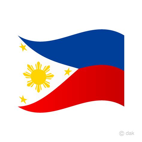 Waving Philippines Flag Clip Art Free Png Image｜illustoon