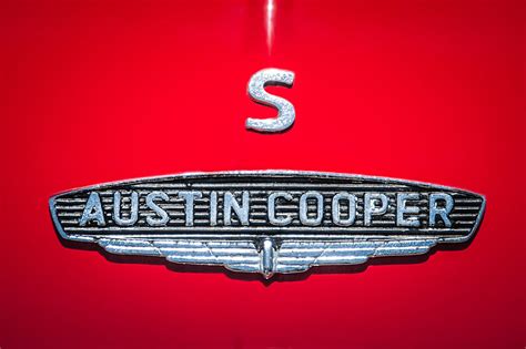 1965 Austin Mini Cooper S Emblem 0649c Photograph By Jill Reger Fine