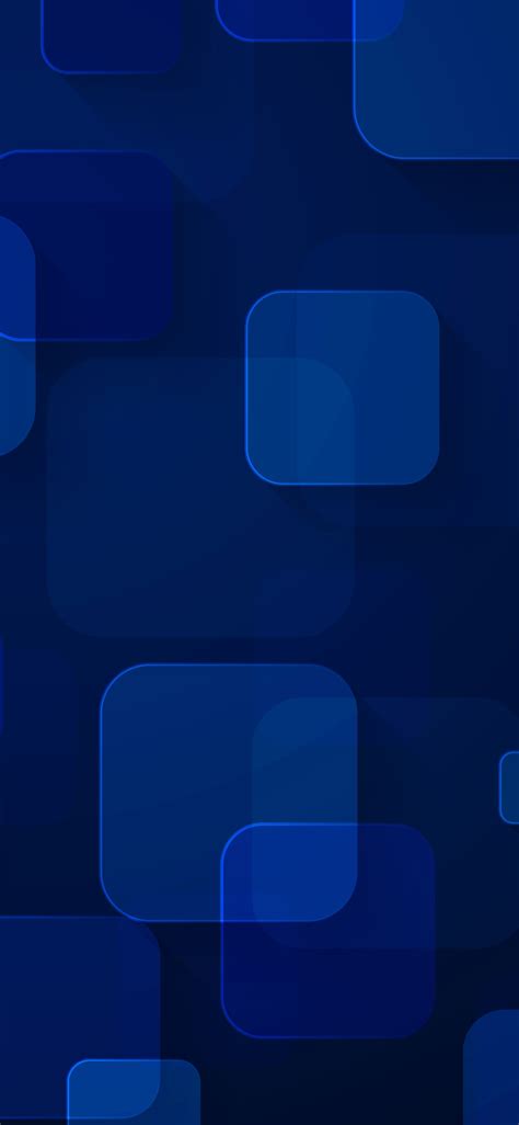 1125x2436 Resolution Blue Digital Art Squares Iphone Xsiphone 10