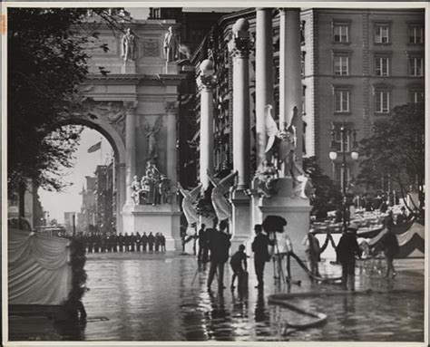New York Victory Arch For Admiral Deweys Triumphal Parade Madison