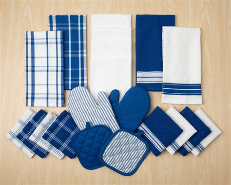 Mainstays 20 Piece Set Terry And Flat Kitchen Towel Dish Cloth