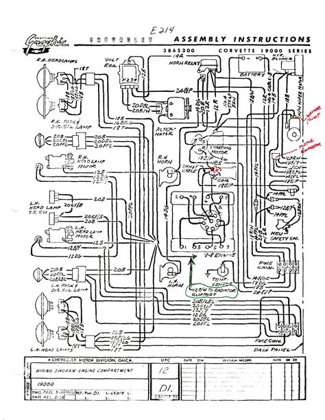 Diagram Chevrolet 1960 Corvette Wiring Electrical Diagram Mydiagram