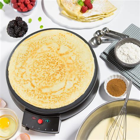 Though i have been known to make. Crepe Maker and Non-Stick 12" Griddle- Electric Crepe Pan ...
