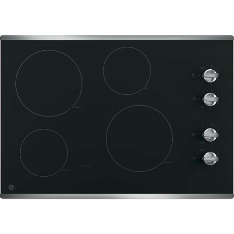 Ge Jp3030sjss 30 Inch Stainless 4 Burner Electric Cooktop