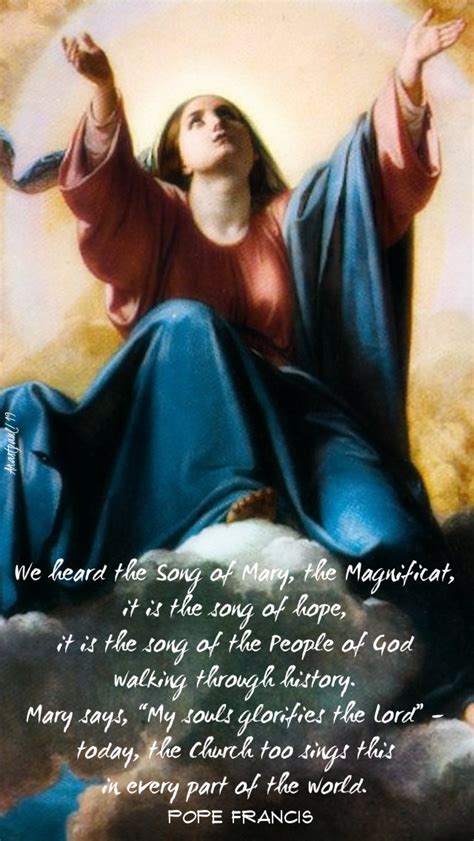 Reflection “we Heard The Song Of Mary The Magnificat It Is The