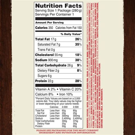 Safeway Meatloaf Nutrition Facts Blog Dandk