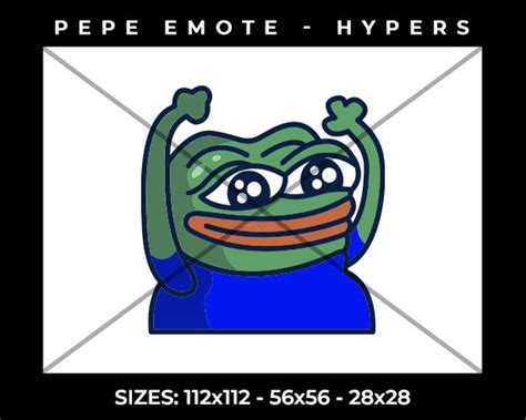 Twitch Pepe Emote Hypers High Quality Ready To Use Etsy UK