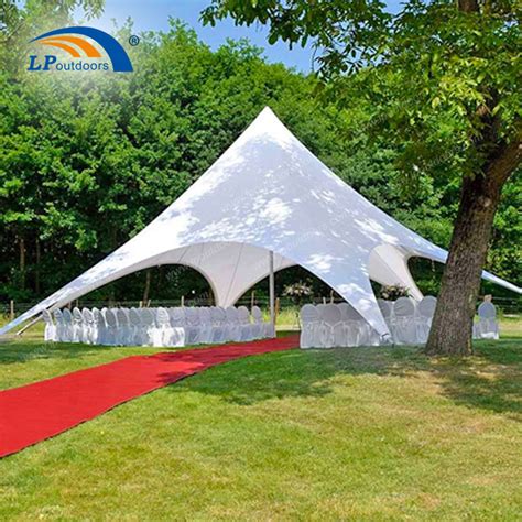 Star tent / star shade tent roof: 30 Seats White Waterproof PVC Canopy Outdoor Banquet Star ...