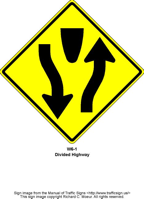 White divided highway ends sign. Gallery of Lights - Signal Lights/Old School Signal Poles