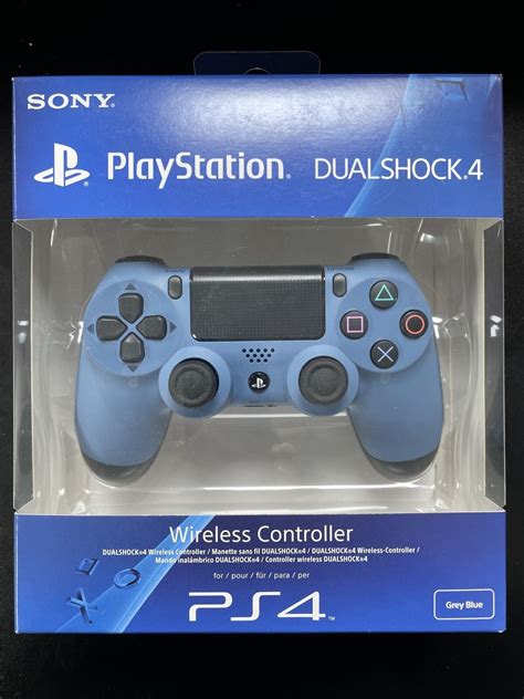 Official Sony Playstation 4 Grey Blue Dualshock 4 Controller Bn