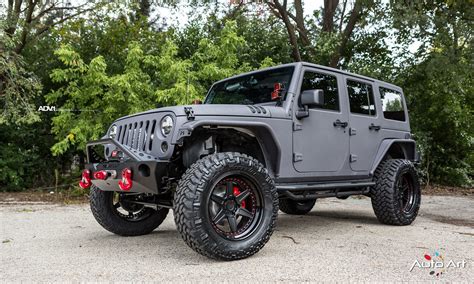 Supercars Gallery: Matte Black Jeep Wrangler Modified