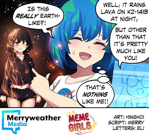 Earth Chan And K B Original Drawn By Hinghoi And Merryweather