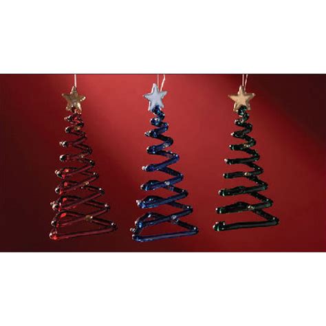 Contemporary Glass Tree Ornaments Happy Holidayware