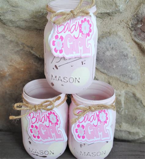 Mason Jar Centerpieces Baby Shower Table Centerpieces Baby | Etsy | Mason jar centerpieces baby ...
