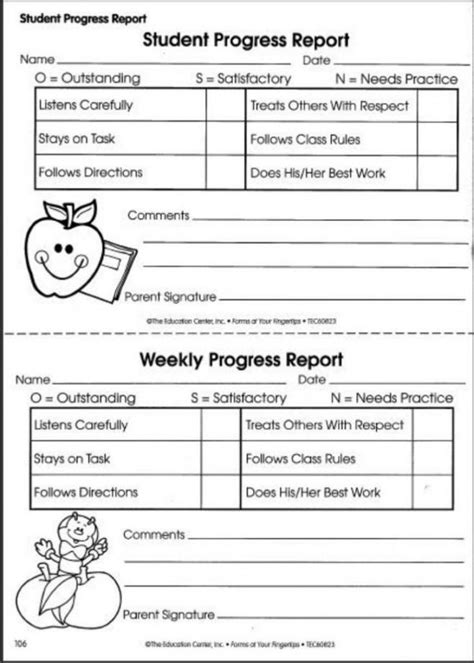 Free Preschool Weekly Report Template 6 Professional Daily Progress