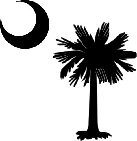 Flag Of South Carolina Sabal Palm Palm Trees Decal Moon Tree