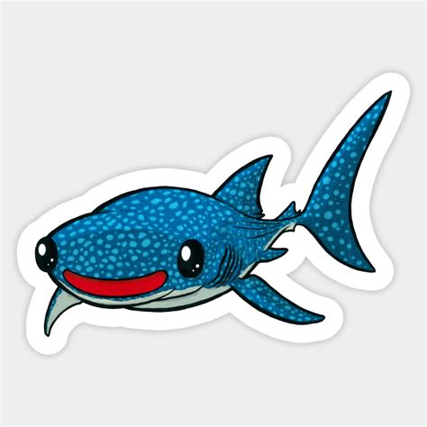 Whale Shark Cartoon Sticker Teepublic