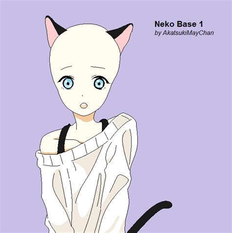 Neko Base 1 By AkatsukiMayChan On DeviantArt