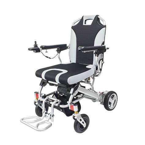 Power wheelchairs have electric motors and are powered by a joystick that you control with one hand, saving you valuable time and energy if you've been using a manual. Ultra lightweight and compact folding power wheelchair_