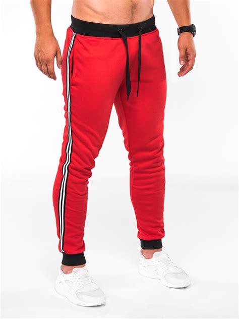 Mens Sweatpants P719 Red Modone Wholesale Clothing For Men