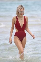 Sarah Snyder In A One Piece Bikini Miami Beach 07 22 2017 CelebMafia