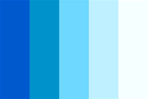 Light Blue To White Color Palette