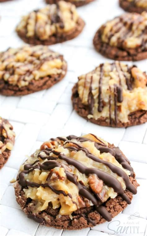 In a small saucepan combine chocolate and 1/3 cup water. German Chocolate Cake Cookies | Recipe | Chocolate cake ...