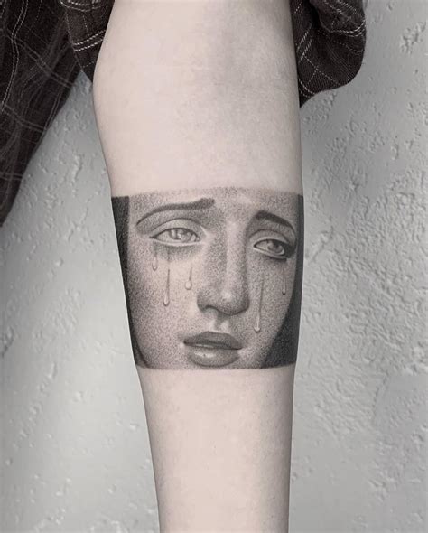 beyond skin realism tattoo stippling art drawings sketches triangle tattoo portrait tattoo