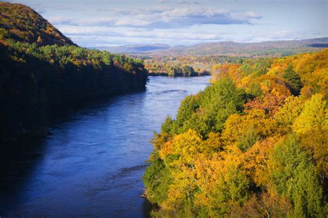 Strange Autumn River Scenery