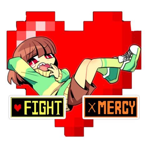Undertale Chara Genocideroute Sticker By Yumiko0crazy