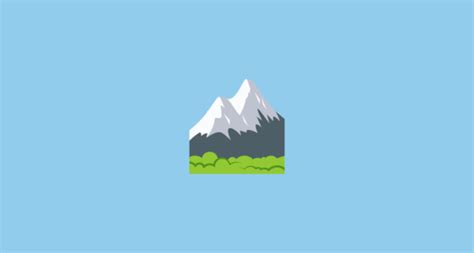 🏔️ Snow Capped Mountain Emoji On Joypixels 30