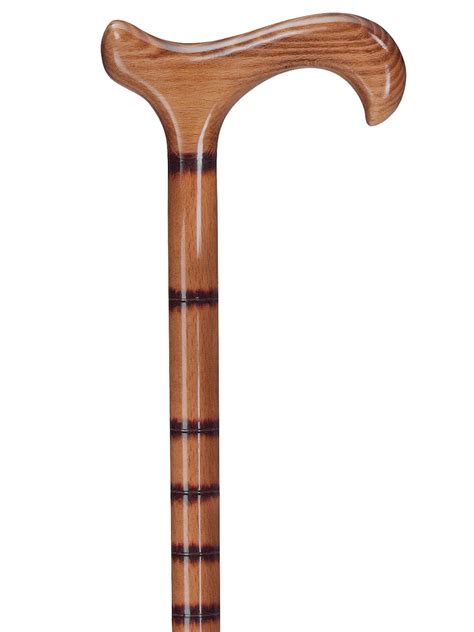 Wooden Walking Stick In Bamboo Design With Derby Grip Ossenberg Gmbh