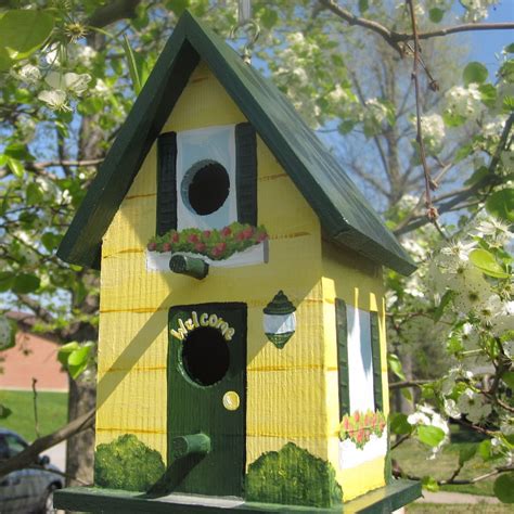 Uniquelypaintedbirdhouses Hand Painted Birdhouse By